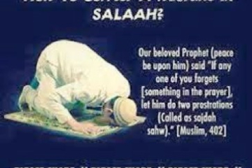 Prostrations of forgetfulness during the prayer