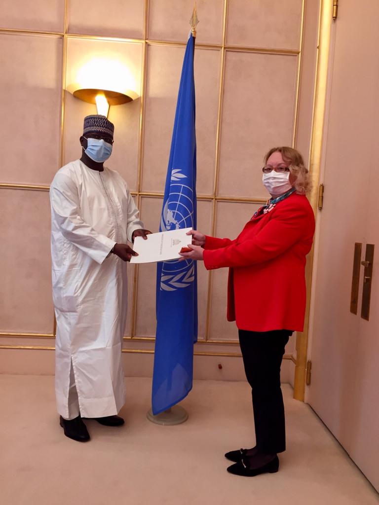Ambassador Kah presents letters of credence to UN’s DG in Geneva