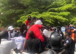 protest arrested