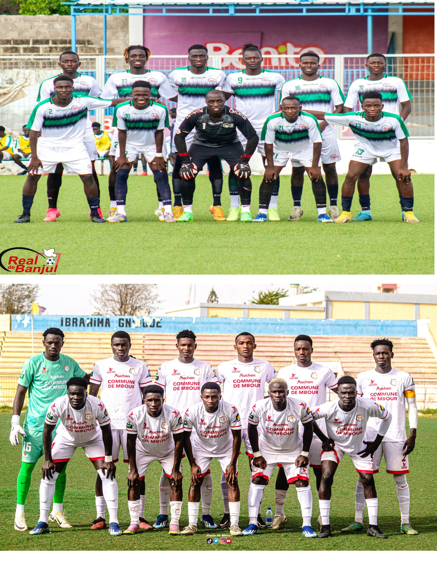 Real de Banjul play Stade de Mbour in int'l friendly September 12th