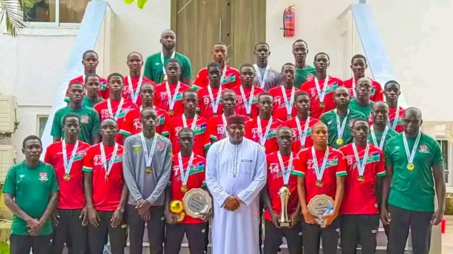 Barrow honours heroic Gambia U-17 team with stunning D2 Million bonus