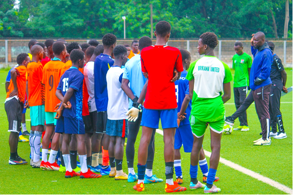 Gambia U-17 technical staff end players' screening at Brikama Box Bar Mini Stadium