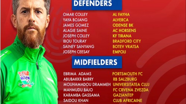 Mckinstry names final squad for Somalia, Ghana clashes