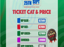 GFF discloses ticket prices for Gambia and Somalia ecounter