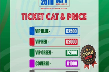 GFF discloses ticket prices for Gambia and Somalia ecounter