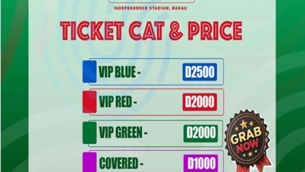 GFF discloses ticket prices for Gambia and Somalia ecounter