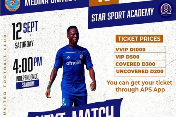 Medina Utd, Star Sports Champions League clash ticket prices disclosed