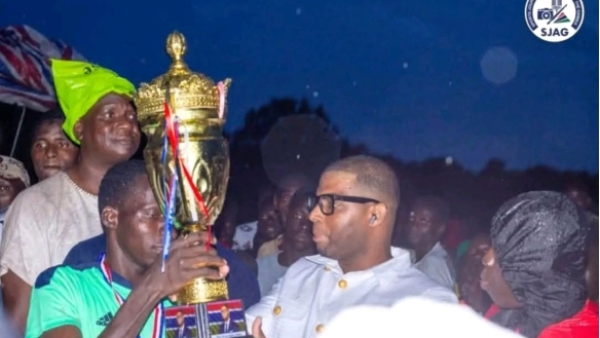 Sare Demba Dado clasp 4th edition of MS Jallow peace tournament trophy