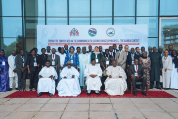 Barrow calls for stronger democratic institutions as Gambia hosts historic tripartite conference