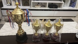 Gambian volleyball star donate trophies to Njongon Sports Committee