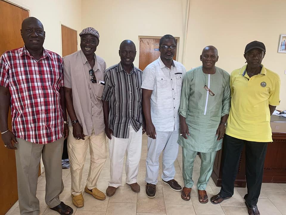 Gambia veteran players visit GFF