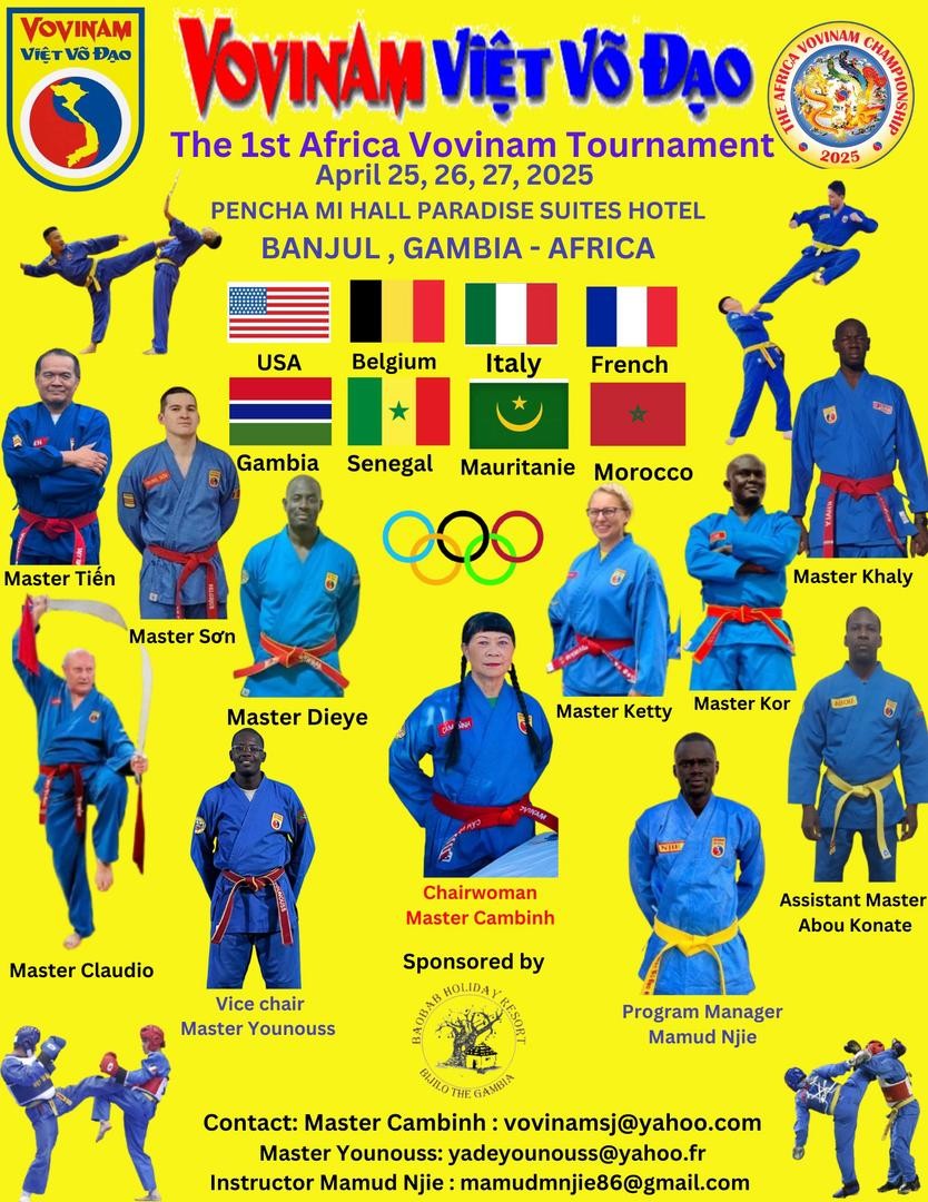 Gambia set to host int’l Vovinam Championship