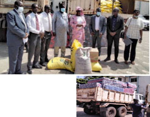 VP receives donation for windstorm disaster victims