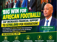 CAF President Motsepe reinforces commitment to African football by increasing financial support to MAs from US$200,000 to US$700,000
