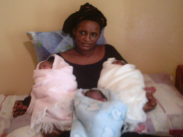 Woman Gives Birth to Triplets