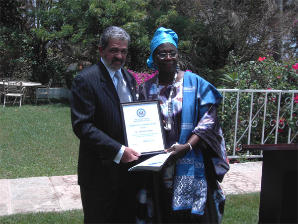 U.S. Embassy Honor Gambian Woman