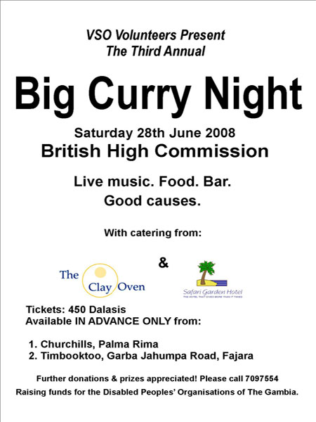 Volunteers Curry Favour With Disabled Groups!