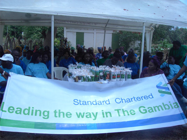 Standard Chartered Bank Gives Assistance to Bakau Women's Garden