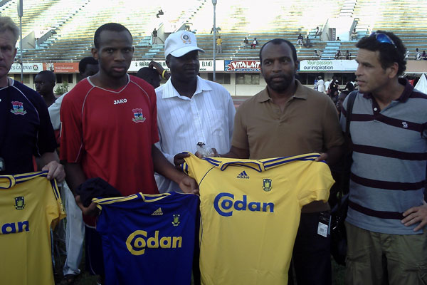 Ousman Jallow's New Team Donates Items 