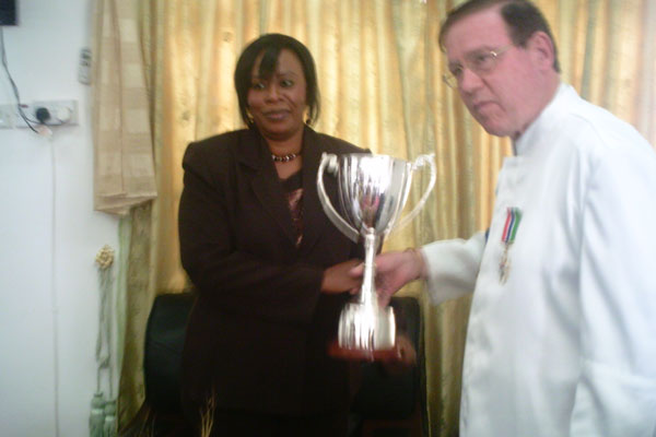 Father Gough Dedicated Trophy to Late I.M. Garba Jahumpa