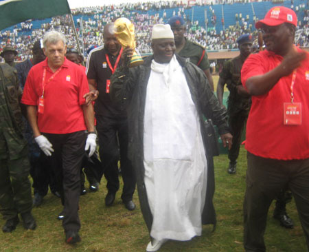 Gambians View FIFA World Cup Trophy