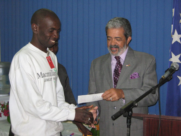 United States Ambassador Presents Over D400, 000 to Communities 