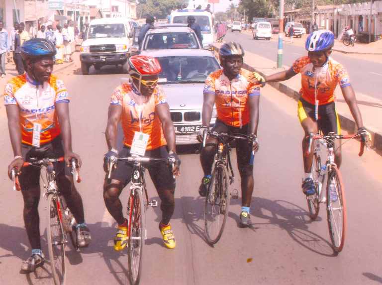 Sulayman Colley wins Cycling Race 2012