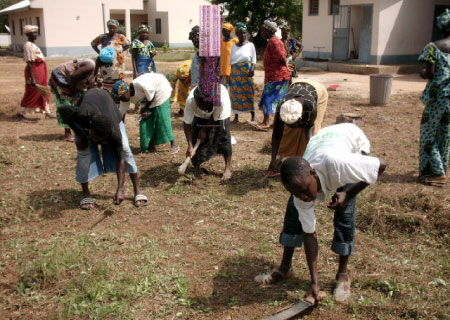 Mansuwanka Society cleans CRR Regional Education Office