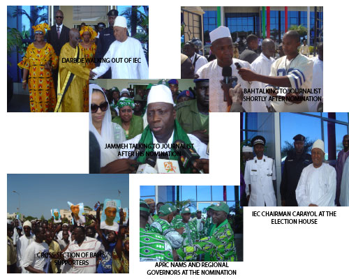 Jammeh, Darboe, Hamat to contest polls