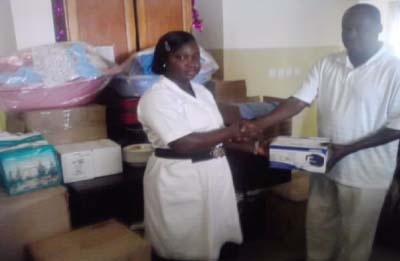 The Late Kebba Conteh’s family donates to S/K Hospital