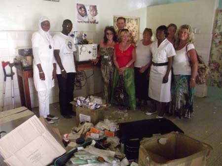 Karmic Angels presents medical equipment to S/K Health Centre