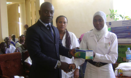 Trust Bank donates material worth D100, 000.00 to AFPRC hospital