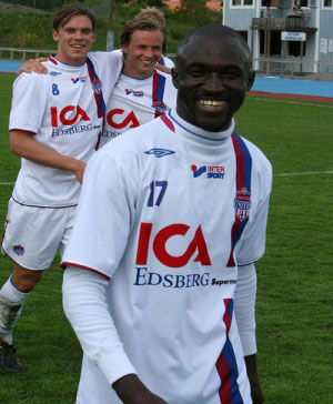 Demba Jagne continues to keep smiles on Sollentuna United