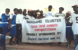 SCB sponsors debate, quiz competitions in Bansang education cluster
