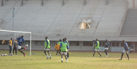 Gambia national team holds first training session as Scorpions prepare for Gabon friendly