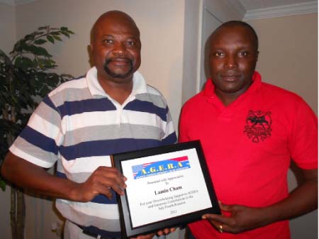 DJ Lamin Cham receives international award