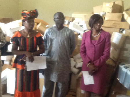 Health Sector receives medical items