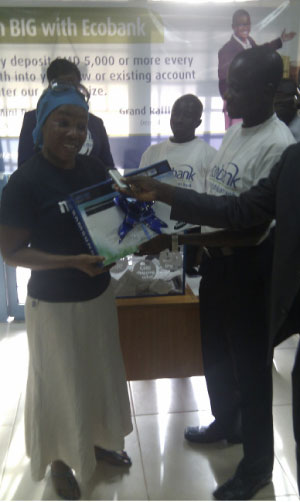 Ecobank gives to customers