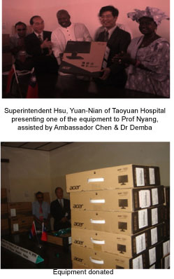 Taoyuan Hospital donates ICT equipment to RVTH