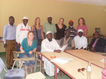 Four Dutch students meet Kotu School Admin