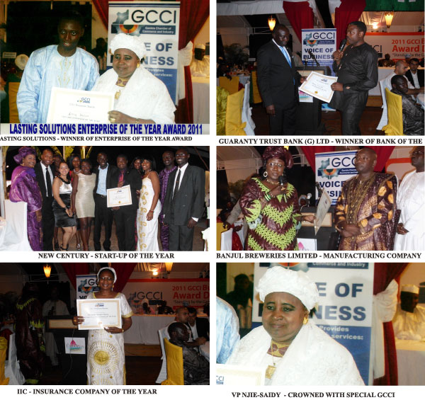 EconomyWatch: Gambia’s best in business performance; GCCI 2011 Business Awards Winners