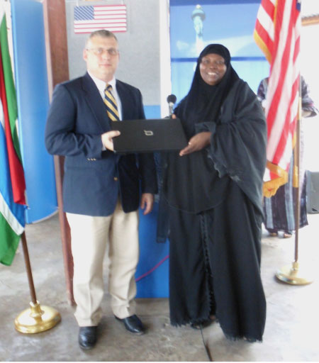 US embassy helps to improve education standard in Islamic institutions, donates 30 laptops