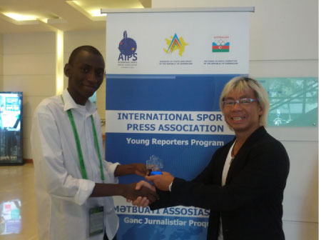 AIPS executive member compliments Gambian broadcaster in Azerbaijan