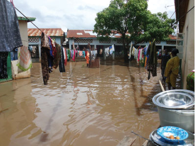 Serious flooding in KM