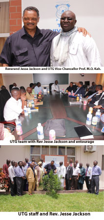 Rev Jesse Jackson visits the University of The Gambia