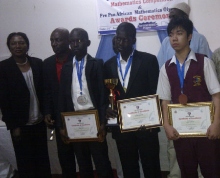 Youth foundation award winners of GOMC, Pre-PAMO mathematics competition