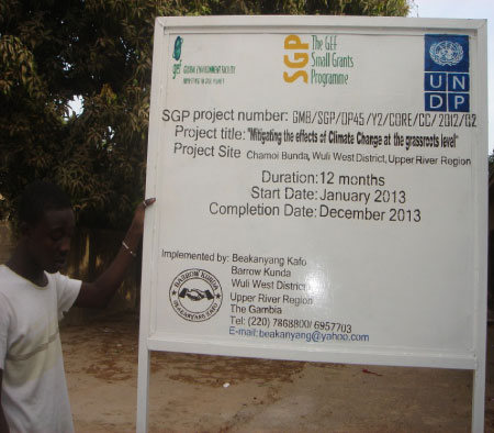 Beakanyang erects sign boards