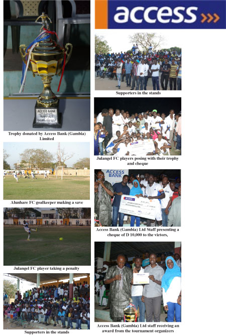Access Bank (Gambia) Limited sponsors “Shoumpou Dooh Katty” football tournament