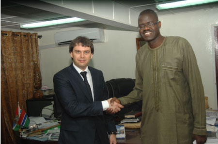 Russian envoy meets SG Njogu Bah
