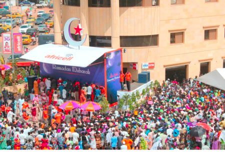 Africell distributes rice to Gambians